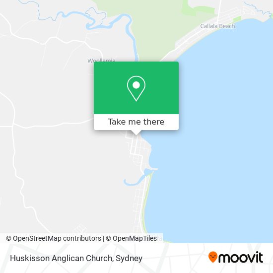 Huskisson Anglican Church map