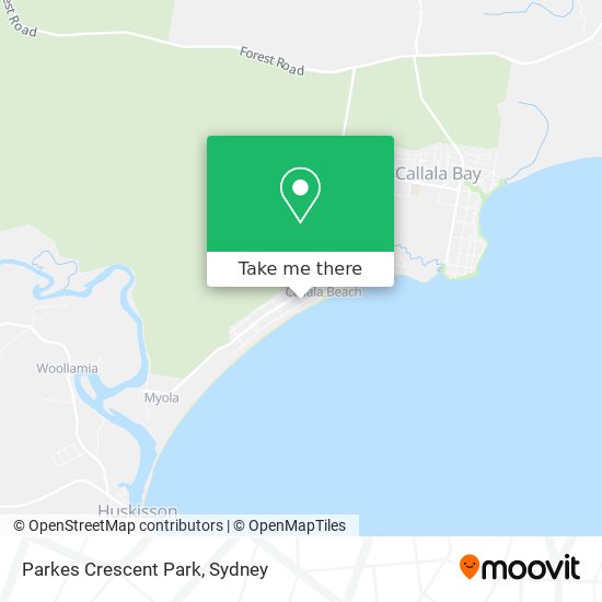 Parkes Crescent Park map