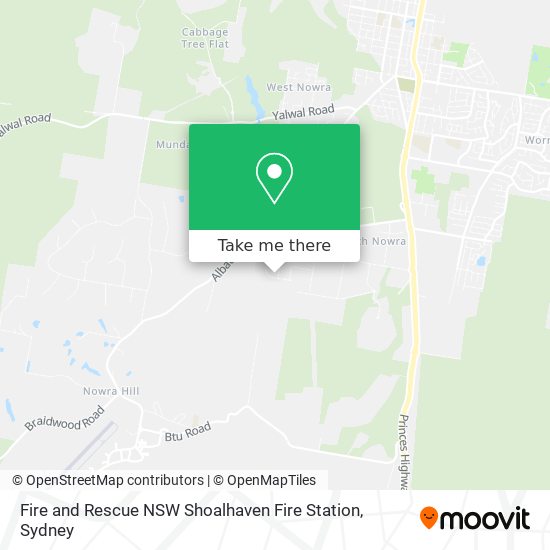 Fire and Rescue NSW Shoalhaven Fire Station map