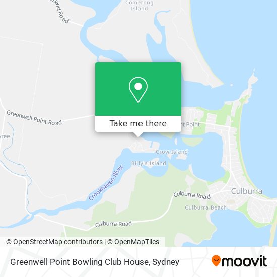 Greenwell Point Bowling Club House map