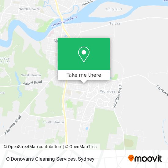 Mapa O'Donovan's Cleaning Services
