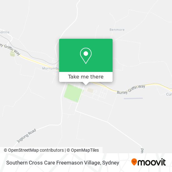 Mapa Southern Cross Care Freemason Village
