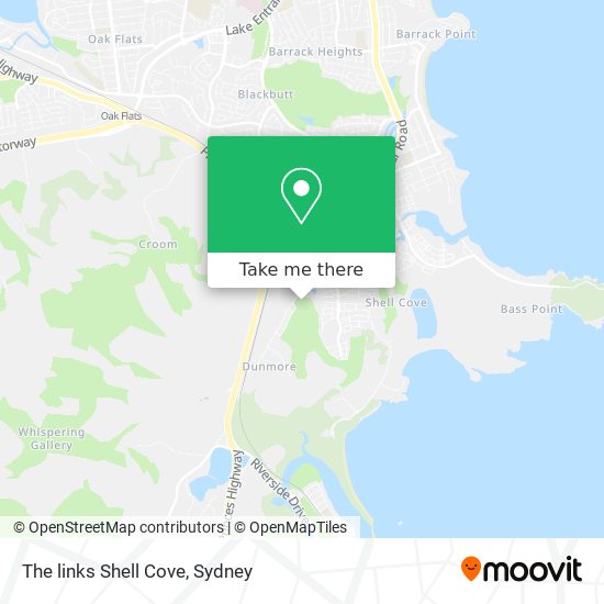 The links Shell Cove map