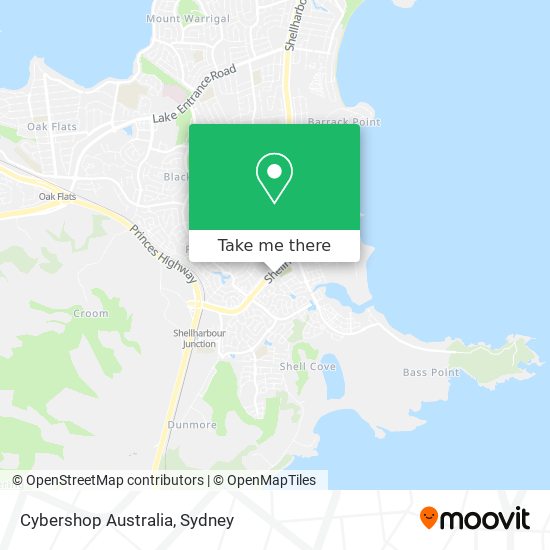 Cybershop Australia map