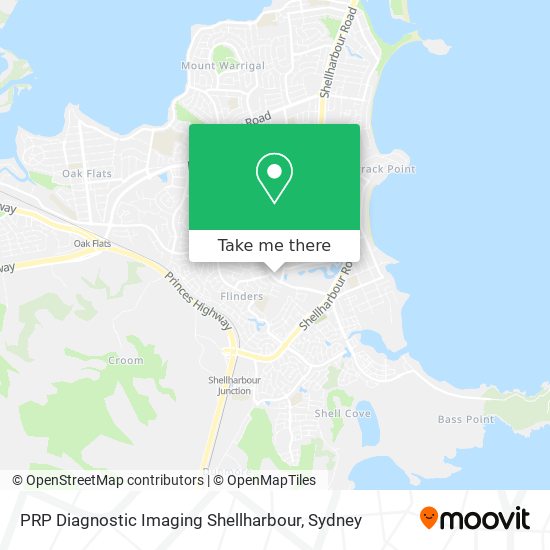 PRP Diagnostic Imaging Shellharbour map