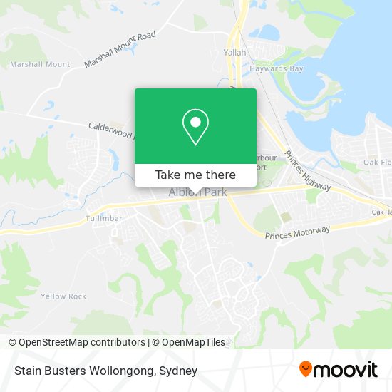 Stain Busters Wollongong map