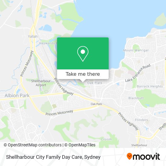 Shellharbour City Family Day Care map