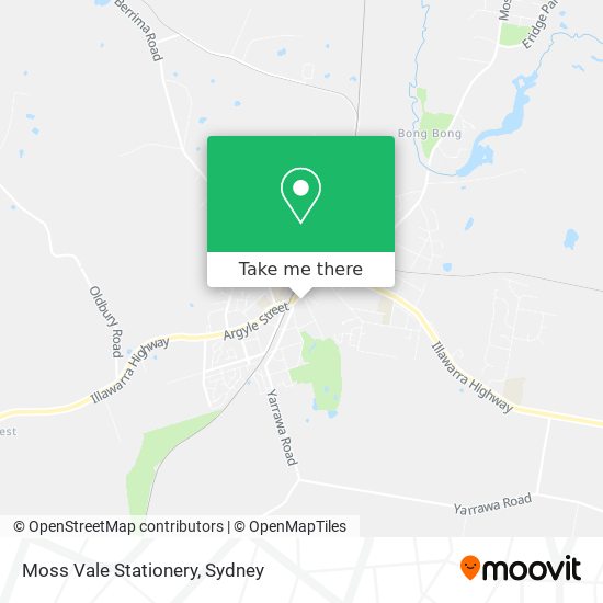 Moss Vale Stationery map