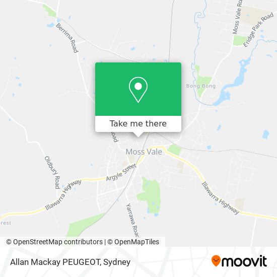 Allan Mackay PEUGEOT map