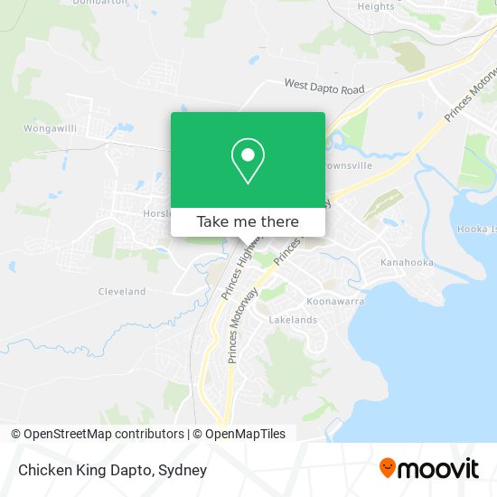 Chicken King Dapto map