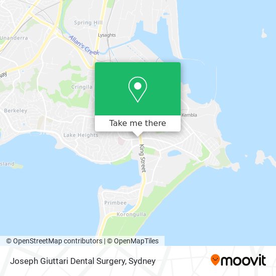 Mapa Joseph Giuttari Dental Surgery