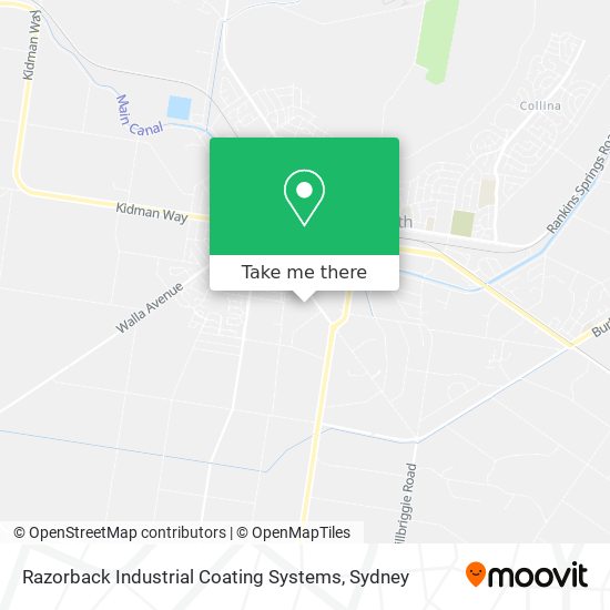 Mapa Razorback Industrial Coating Systems