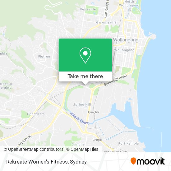 Rekreate Women's Fitness map