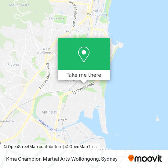 Kma Champion Martial Arts Wollongong map
