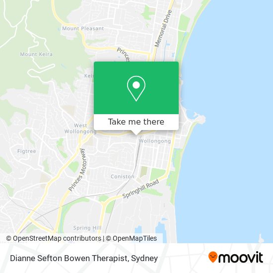 Dianne Sefton Bowen Therapist map