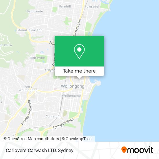 Carlovers Carwash LTD map