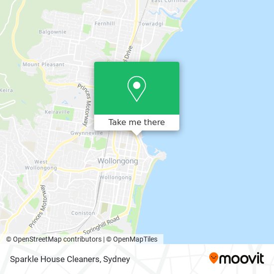 Sparkle House Cleaners map