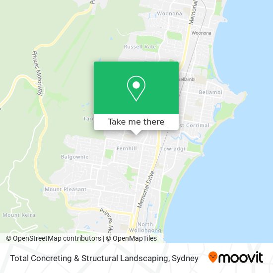 Total Concreting & Structural Landscaping map