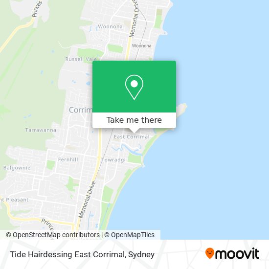 Tide Hairdessing East Corrimal map