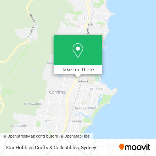 Star Hobbies Crafts & Collectibles map