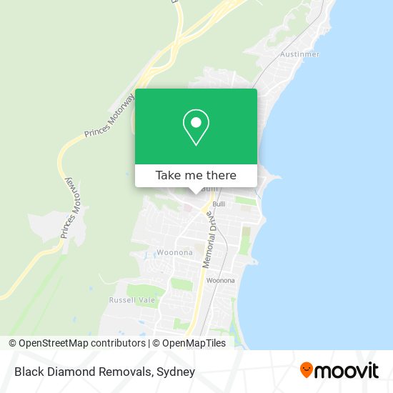 Mapa Black Diamond Removals