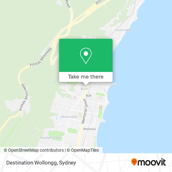 Mapa Destination Wollongg