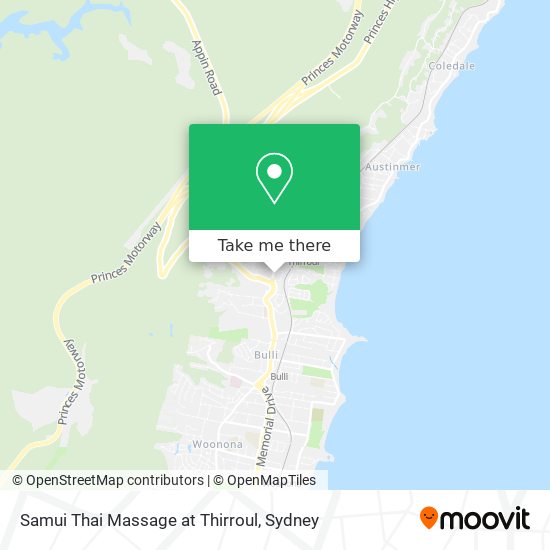 Samui Thai Massage at Thirroul map