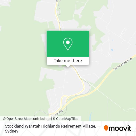 Stockland Waratah Highlands Retirement Village map