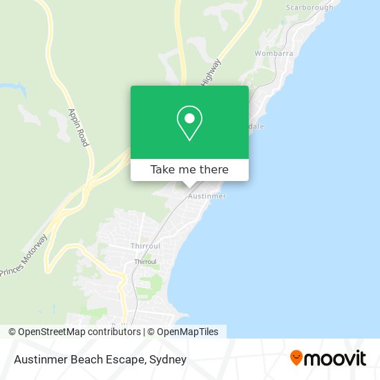 Mapa Austinmer Beach Escape