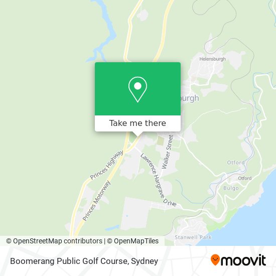 Boomerang Public Golf Course map