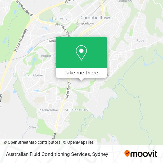 Mapa Australian Fluid Conditioning Services