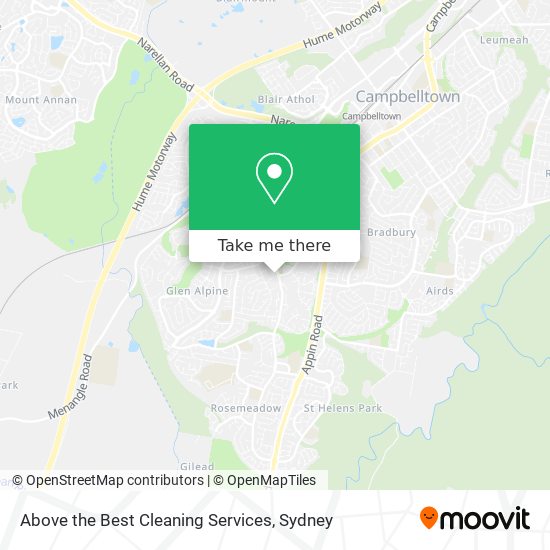 Mapa Above the Best Cleaning Services