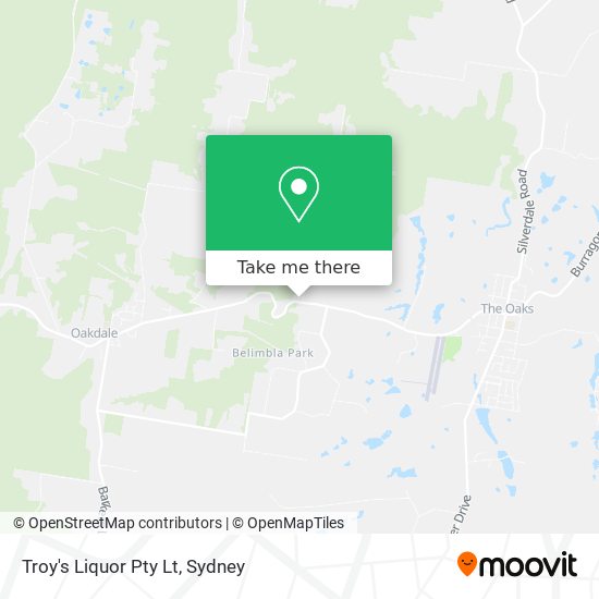 Troy's Liquor Pty Lt map