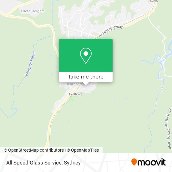 All Speed Glass Service map