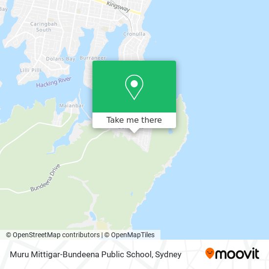 Mapa Muru Mittigar-Bundeena Public School