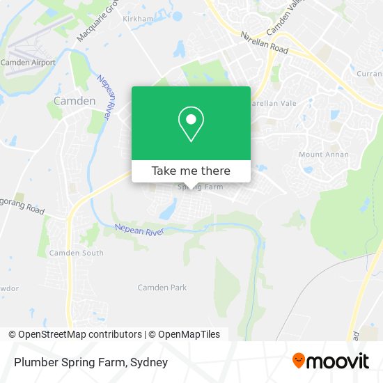 Mapa Plumber Spring Farm