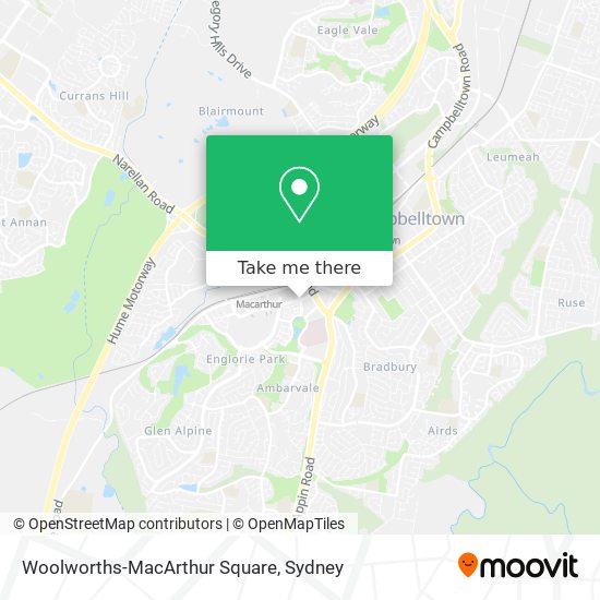 Woolworths-MacArthur Square map