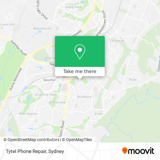 Mapa Tytel Phone Repair