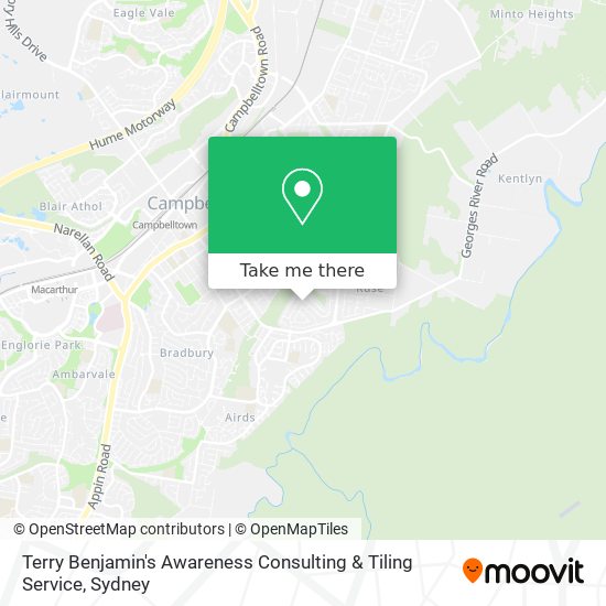 Mapa Terry Benjamin's Awareness Consulting & Tiling Service