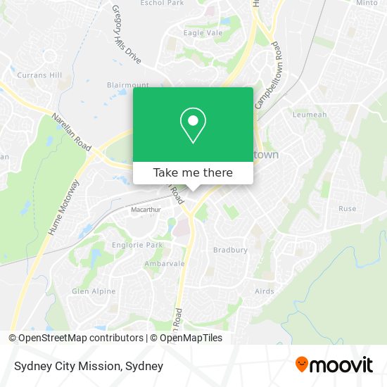 Mapa Sydney City Mission