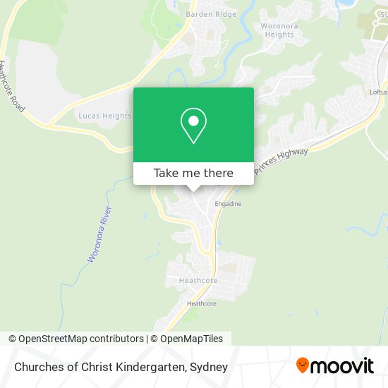 Churches of Christ Kindergarten map