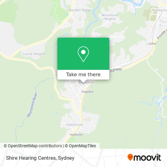 Shire Hearing Centres map