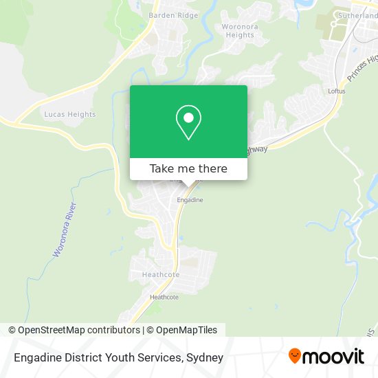 Mapa Engadine District Youth Services