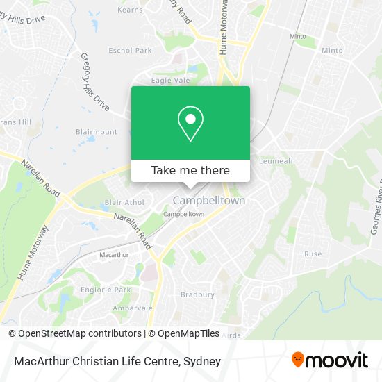 MacArthur Christian Life Centre map