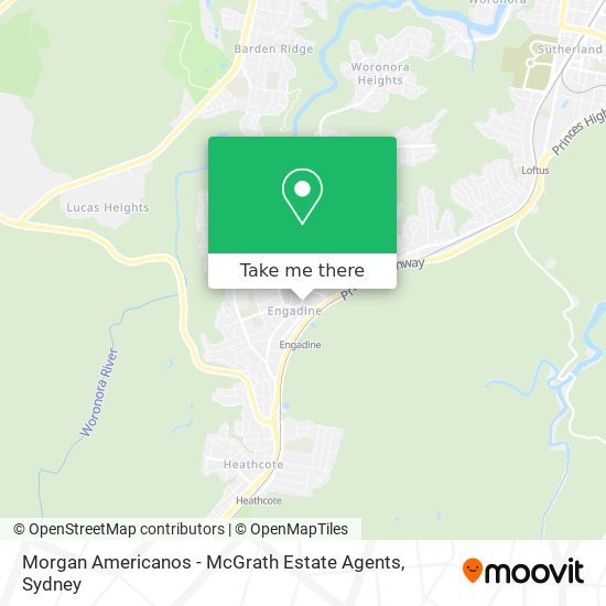 Mapa Morgan Americanos - McGrath Estate Agents