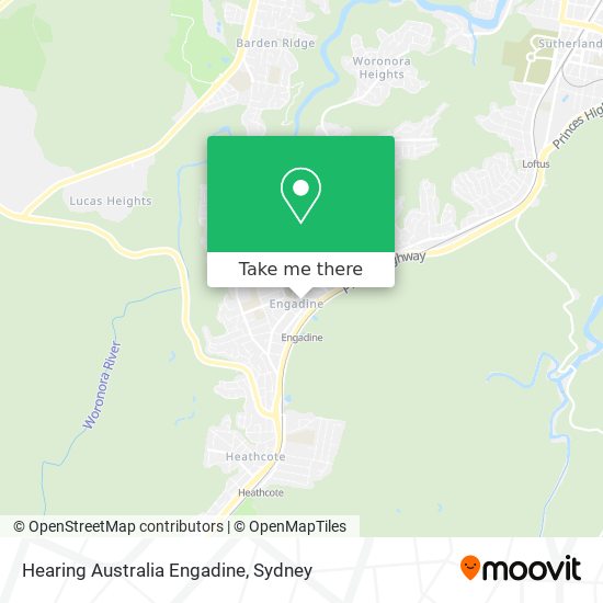 Mapa Hearing Australia Engadine