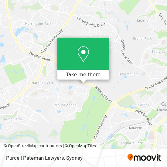 Purcell Pateman Lawyers map