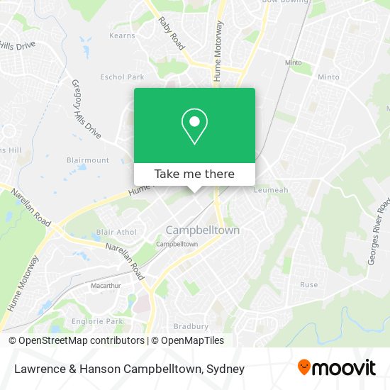 Lawrence & Hanson Campbelltown map