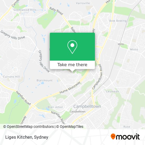 Liges Kitchen map