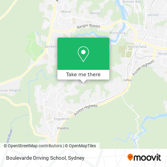 Boulevarde Driving School map